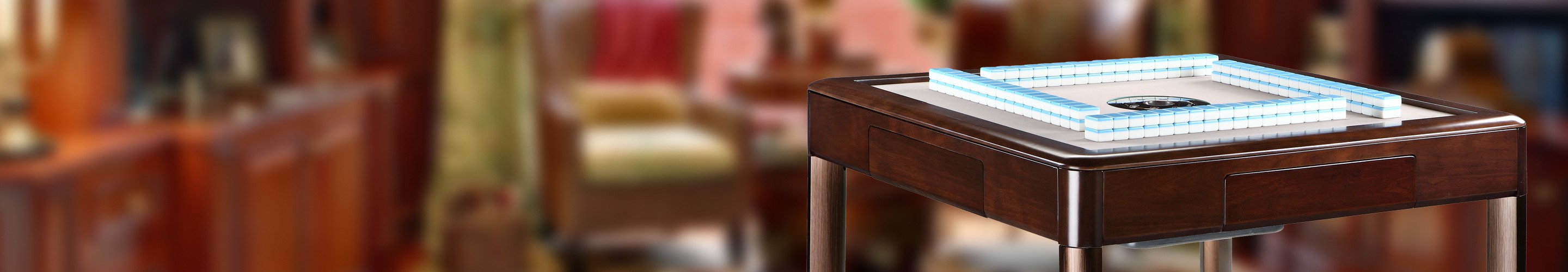 Luxury wood automatic electronic mahjong table